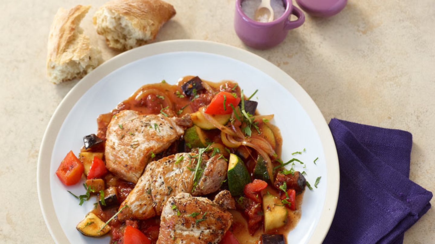 Ratatouille-Schnitzel Rezept