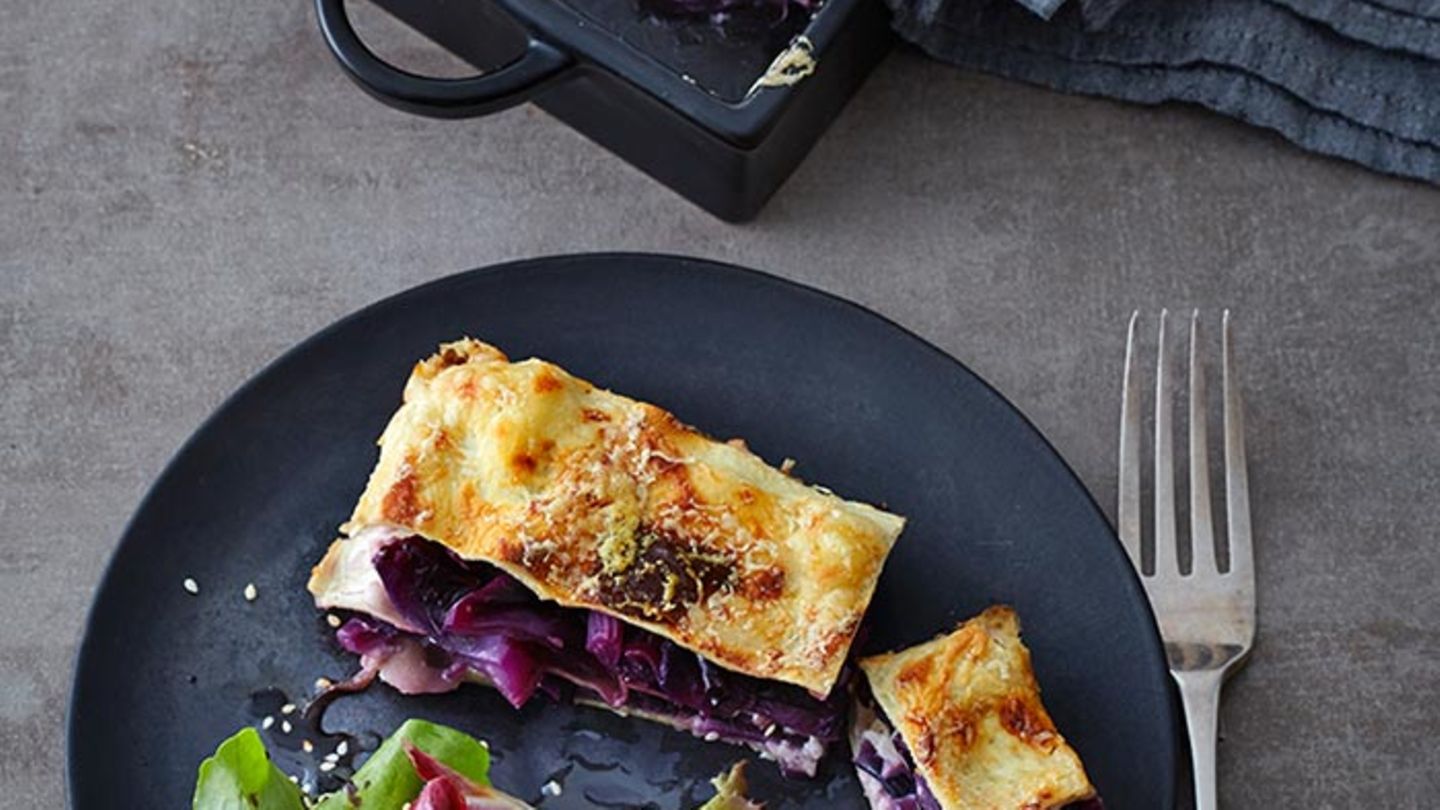 Rotkohl-Lasagne Rezept