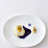 Konfierter Steinbutt mit Blaukrautsaft