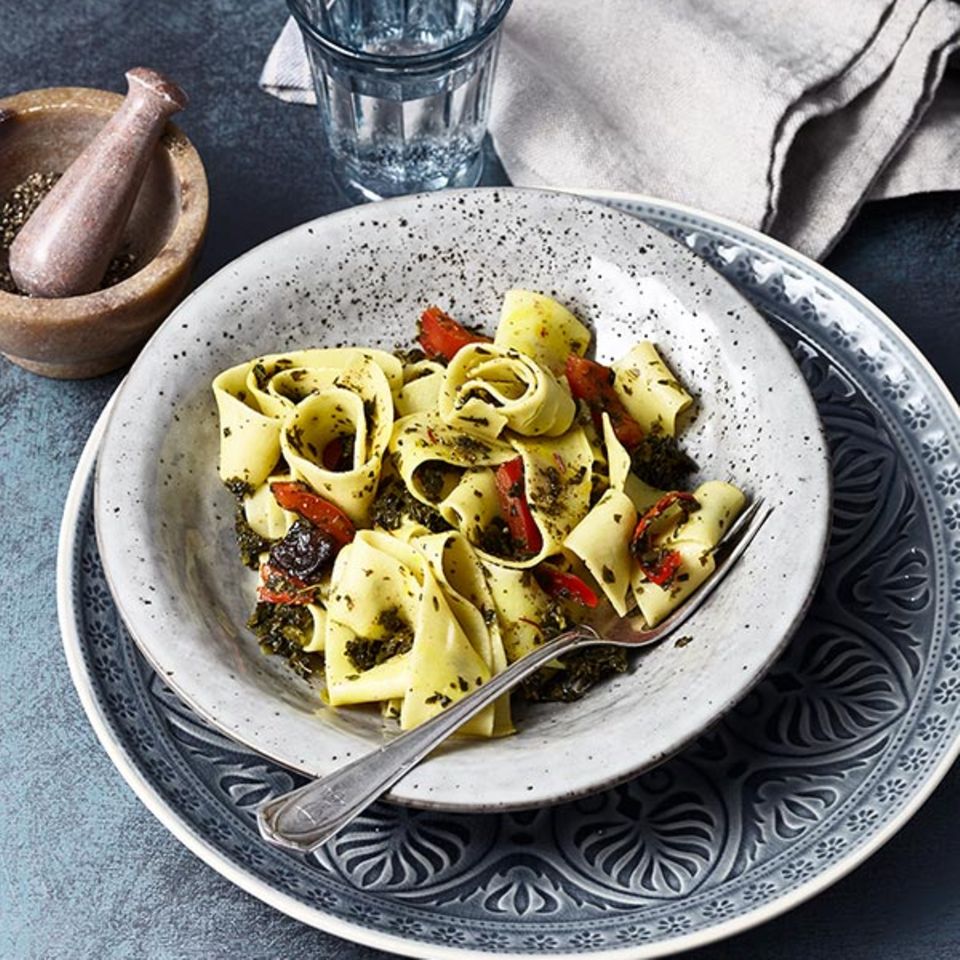 Pappardelle mit Grünkohl und Vanille