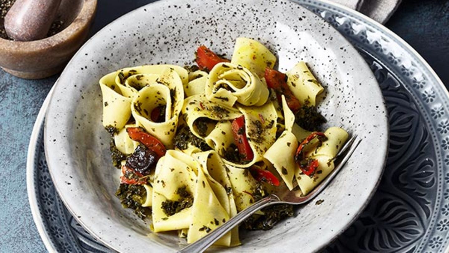 Pappardelle mit Grünkohl und Vanille Rezept
