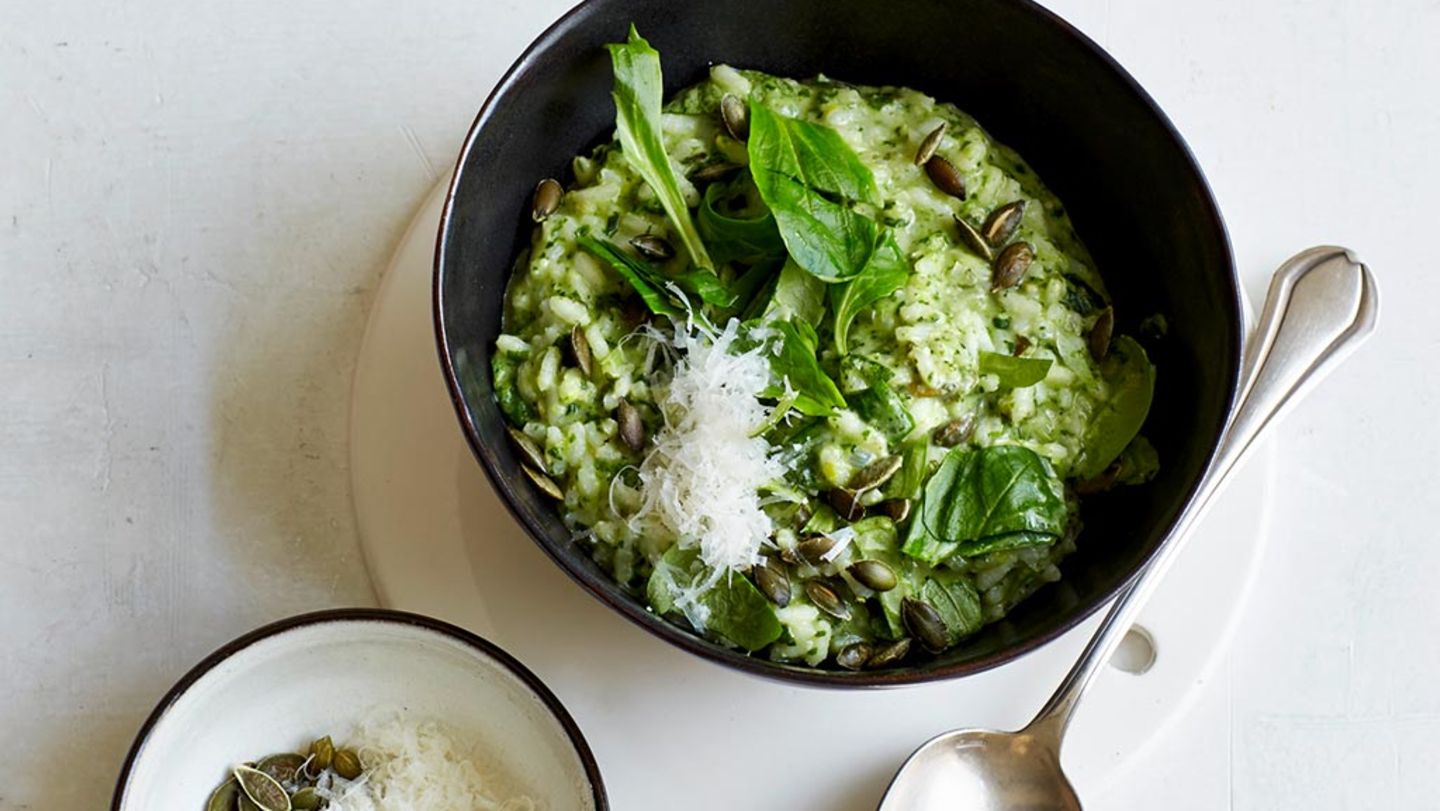Feldsalat-Risotto Rezept