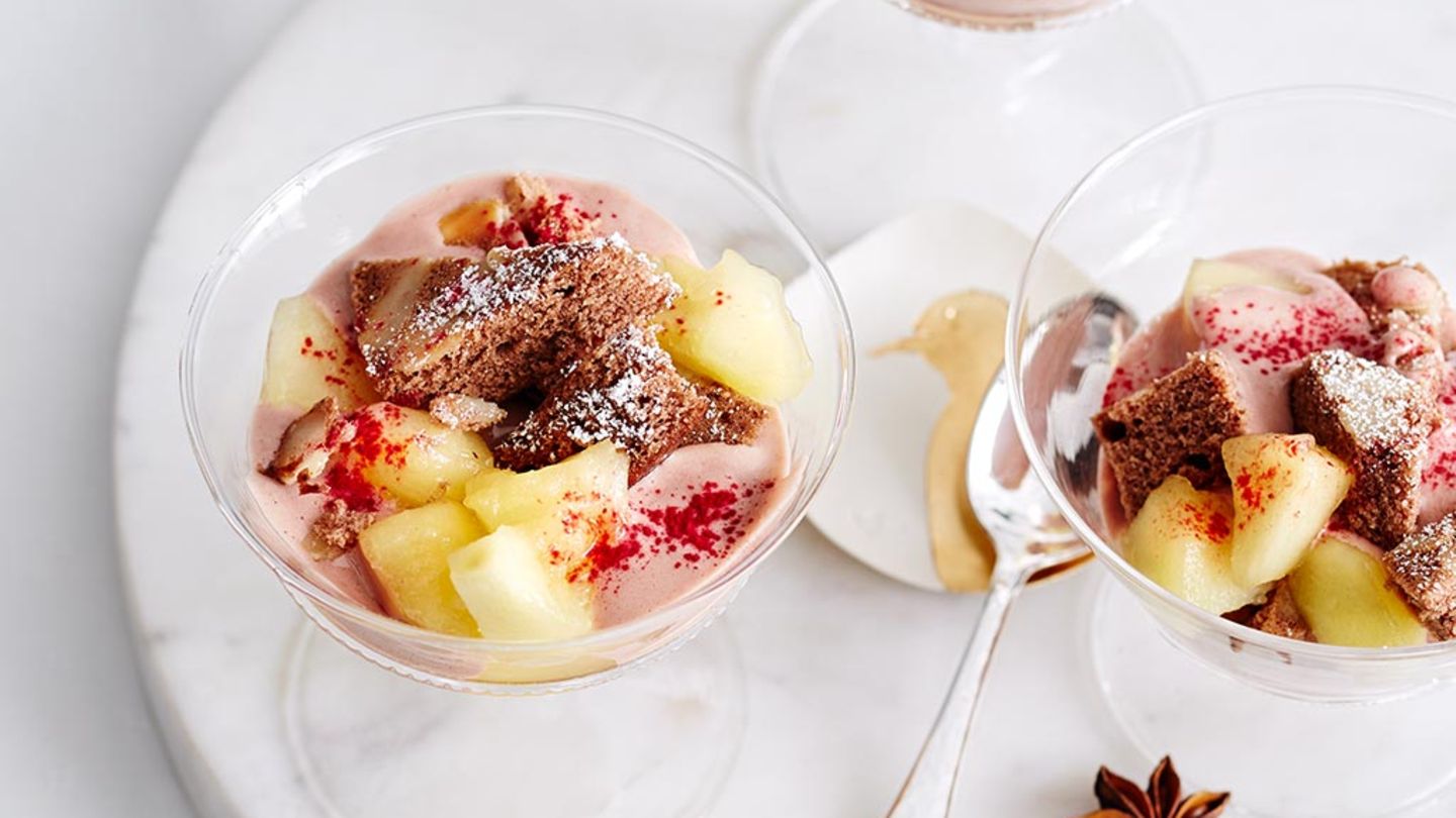 Lebkuchen-Biskuit mit Sabayon Rezept