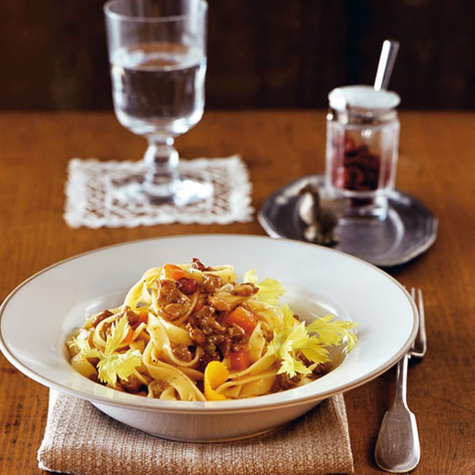 Tagliatelle mit Entensugo