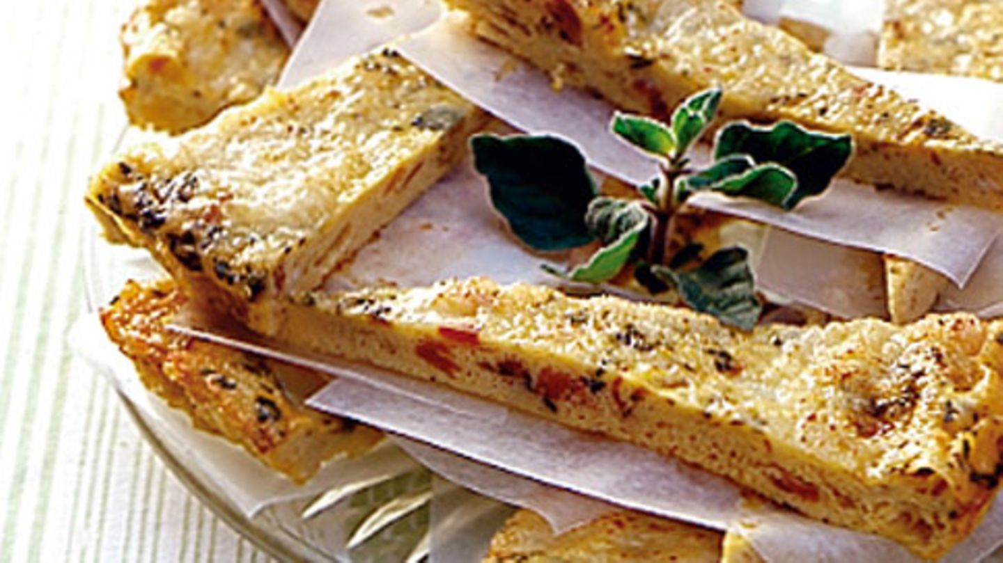 Speck-Zwiebel-Frittata Rezept
