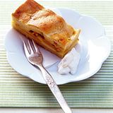 Safran-Apfelkuchen vom Blech