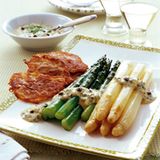 Spargel mit Rösti und Remoulade