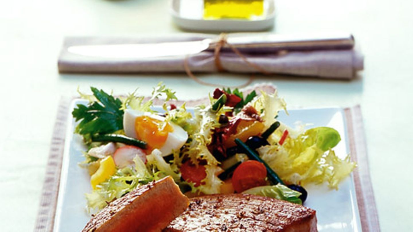 Thunfischsteaks mit Nizza-Salat Rezept