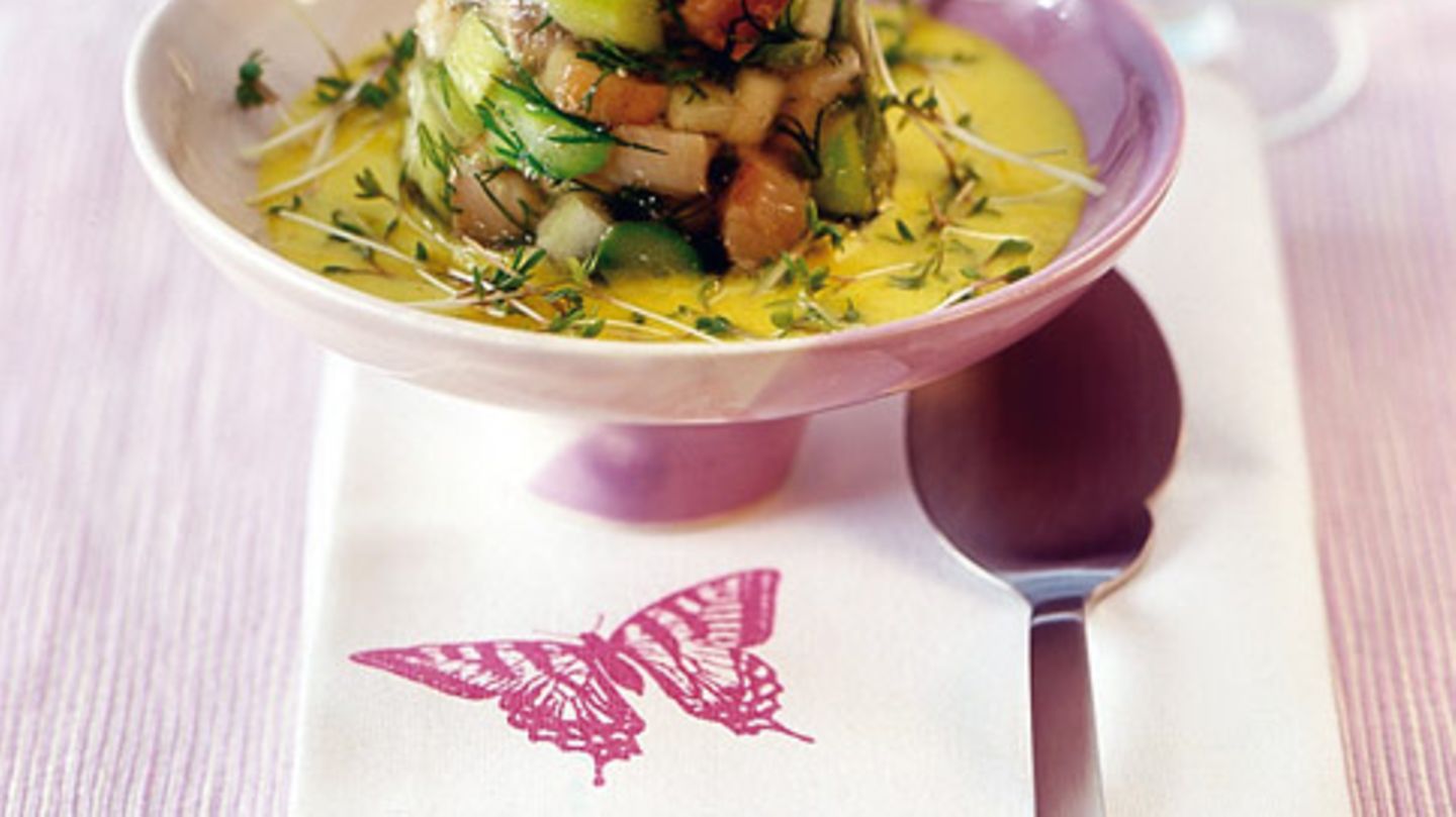 Matjessülze mit Senfsuppe Rezept