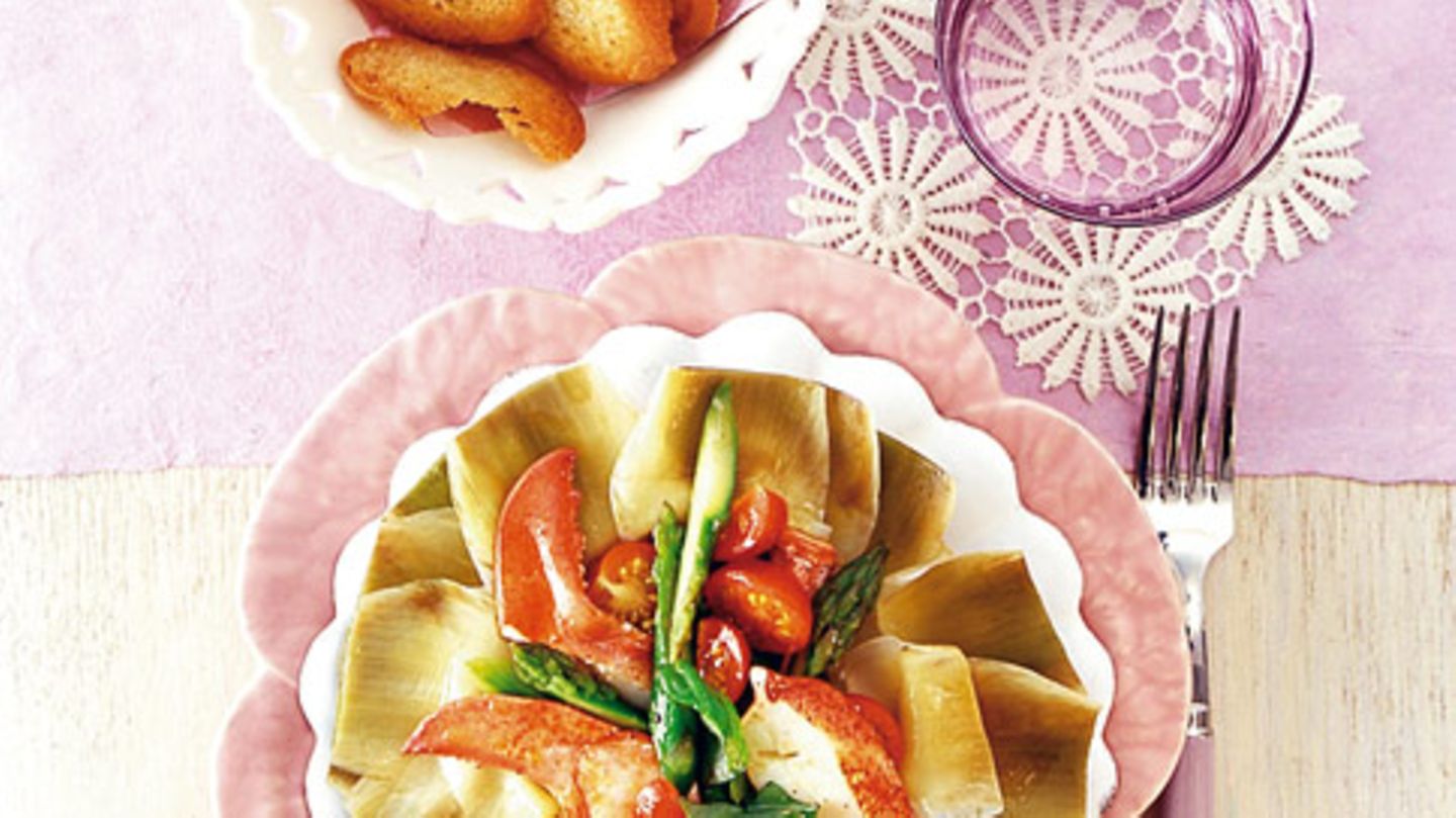 Artischockensalat mit Hummer Rezept