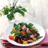 Kräutersalat mit Pilzen