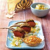Lammcarré mit Pfirsich-Chutney