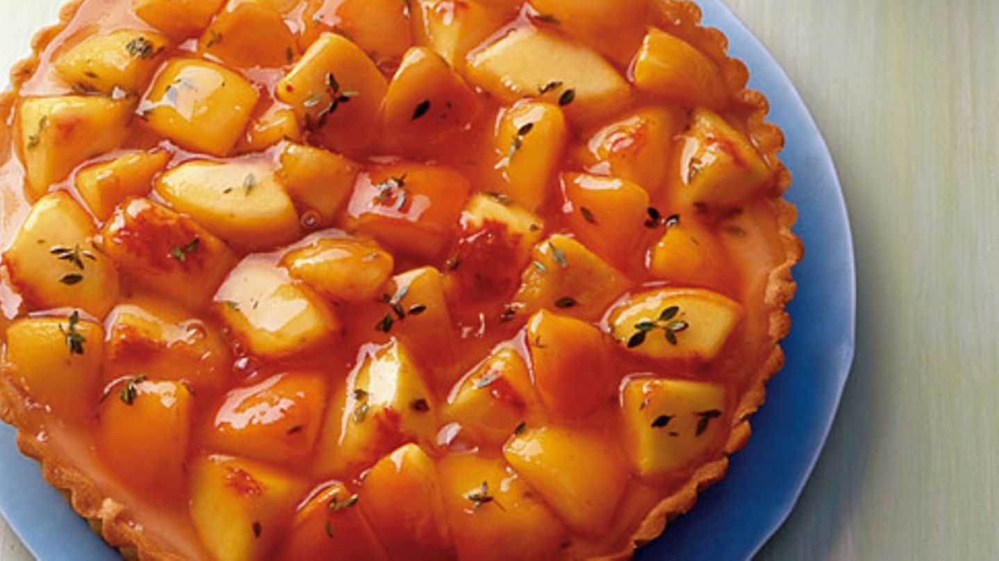 Ricotta-Tarte mit Pfirsichen Rezept
