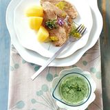 Kalbstafelspitz in Dillsud mit grüner Sauce