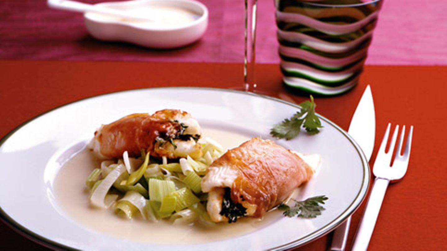 Steinbutt-Saltimbocca Rezept