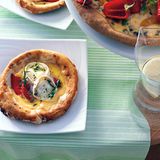 Tartelettes mit Tomaten und Ziegenkäse