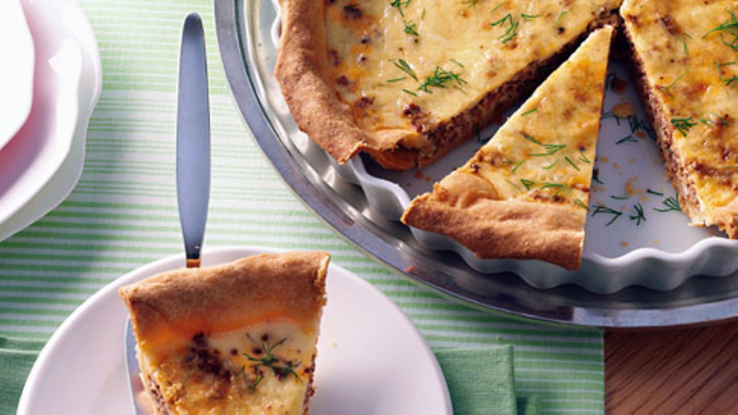 Quiche mit Lammhack und Dill Rezept