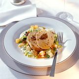 Putenrollbraten mit Wirsinggemüse