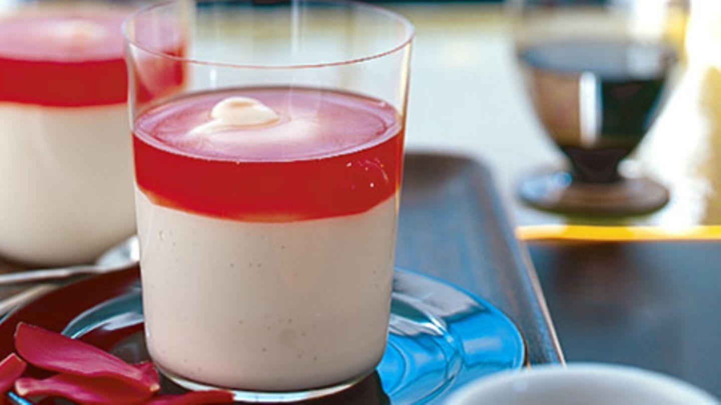 Orangen-Ricotta-Creme mit Campari-Gelee Rezept