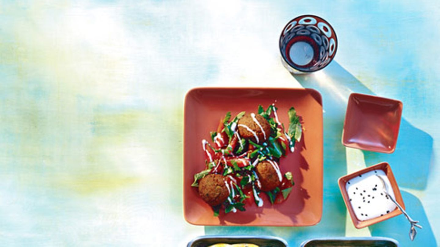 Falafel mit Tomaten-Petersilien-Salat Rezept