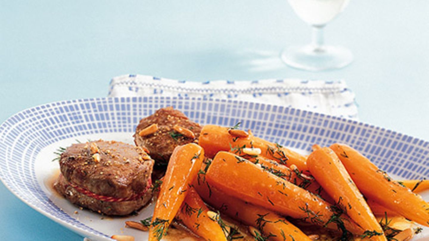 Schweinemedaillons mit Möhren Rezept
