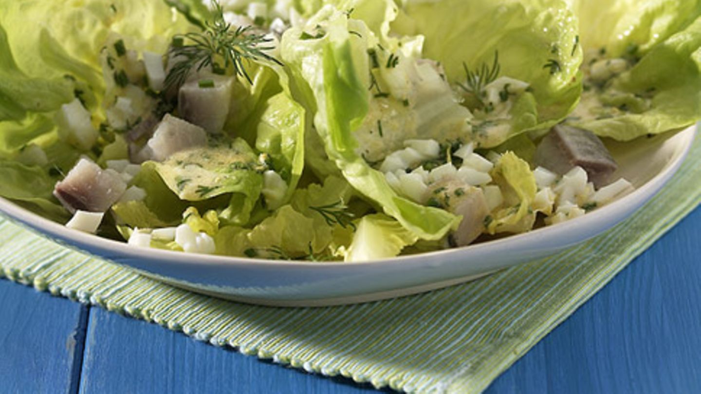 kopfsalat mit essig und zucker