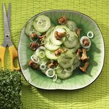 Gurkensalat mit Pfifferlingen