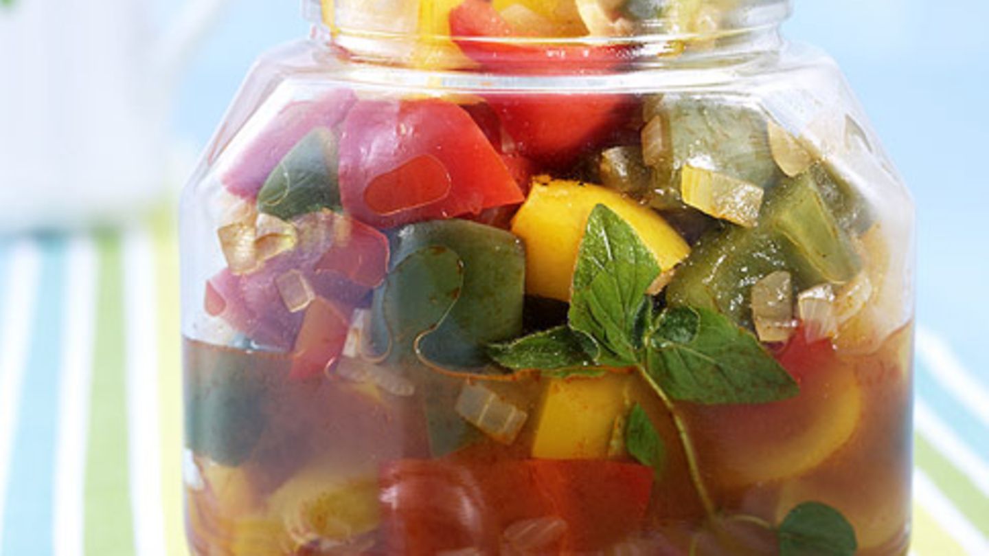 Peperonata im Glas Rezept