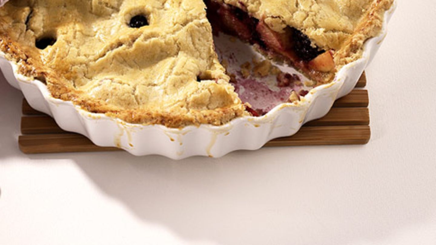 Brombeer-Pfirsich-Pie Rezept