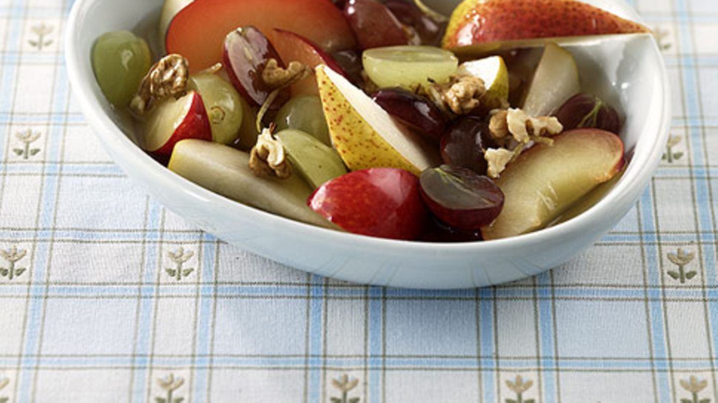 Herbstlicher Obstsalat Rezept - [ESSEN UND TRINKEN]