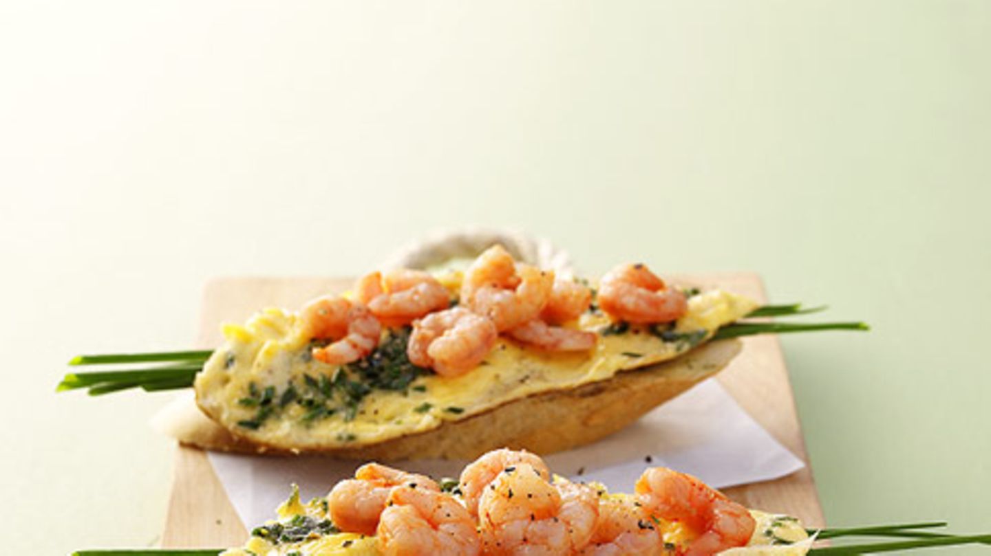 Baguette mit Ei Rezept