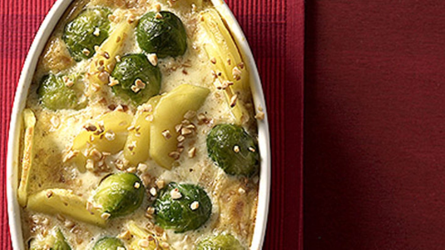 Rosenkohlgratin Rezept