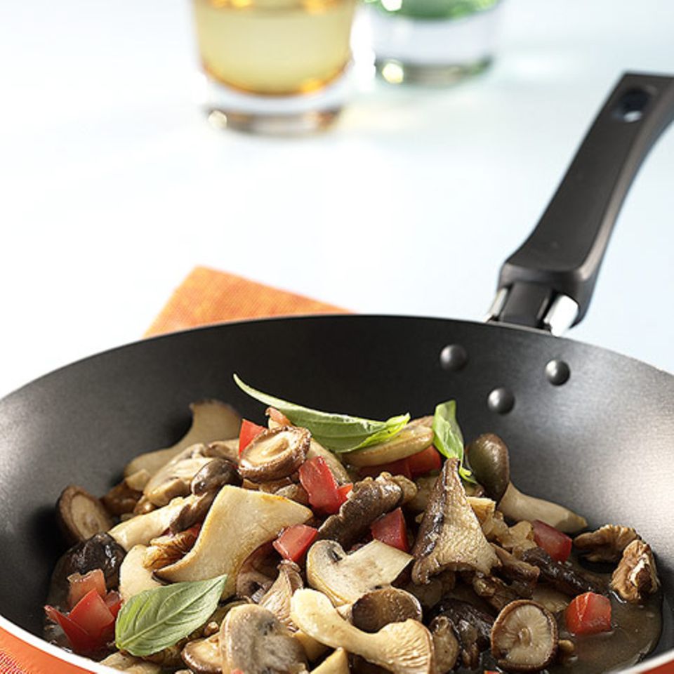 Pilzragout mit Nüssen