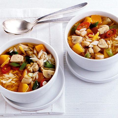 Schnelle Hühnernudelsuppe
