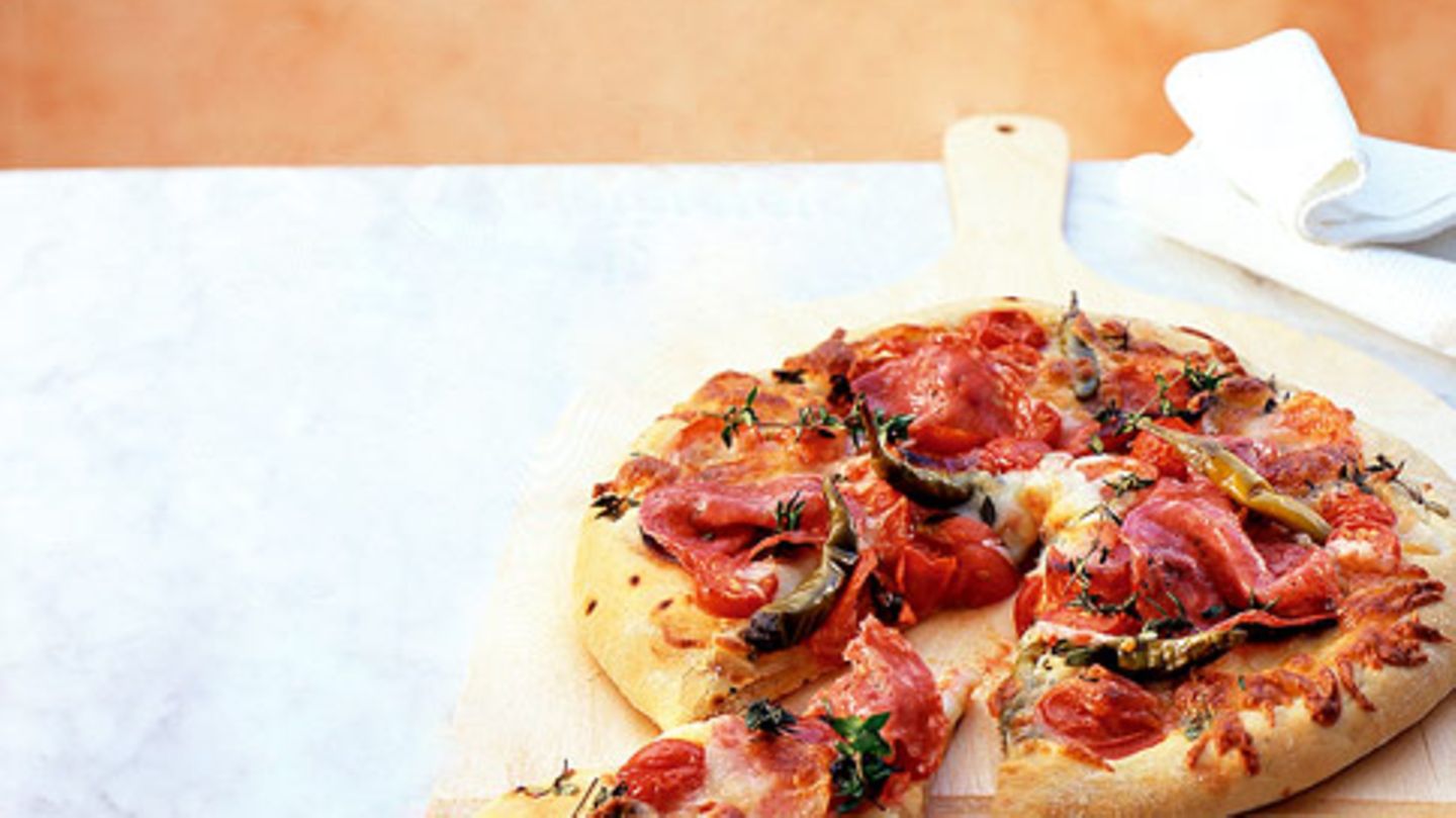 Salamipizza Rezept