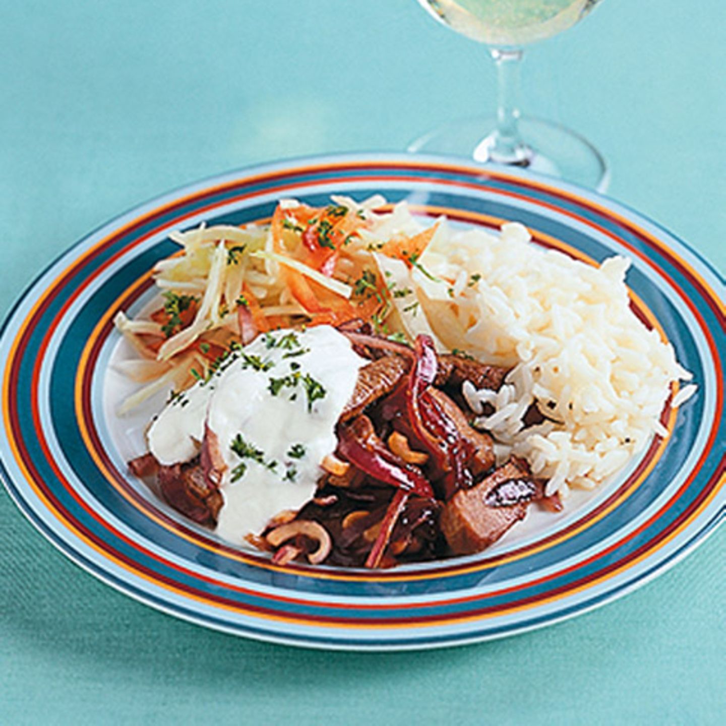 Lamm mit Krautsalat