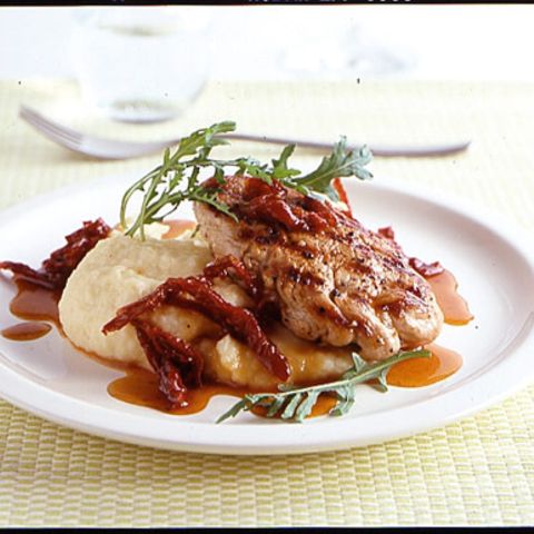 Schweinefilet mit Kartoffel-Sellerie-Püree