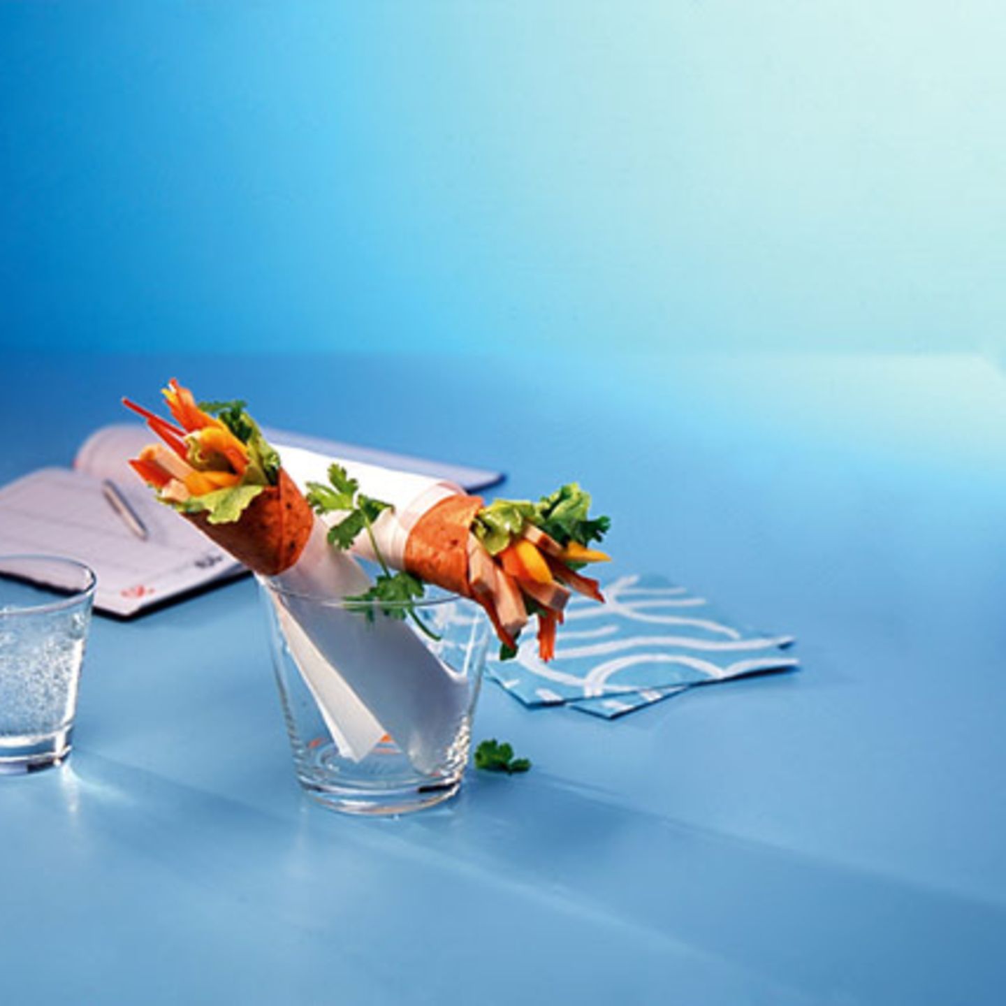 Wraps mit Pute und Mango