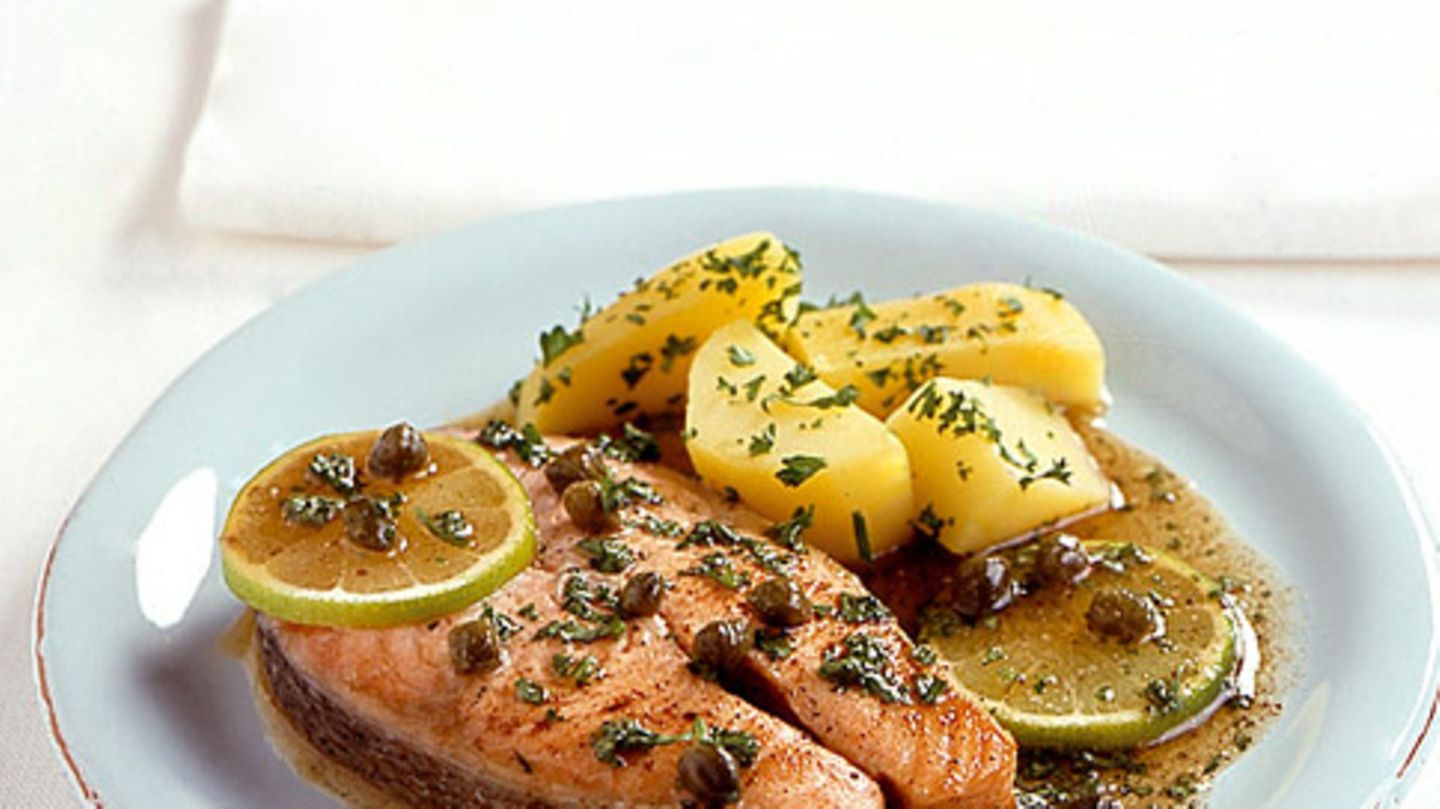 Lachskoteletts mit Kapernbutter Rezept