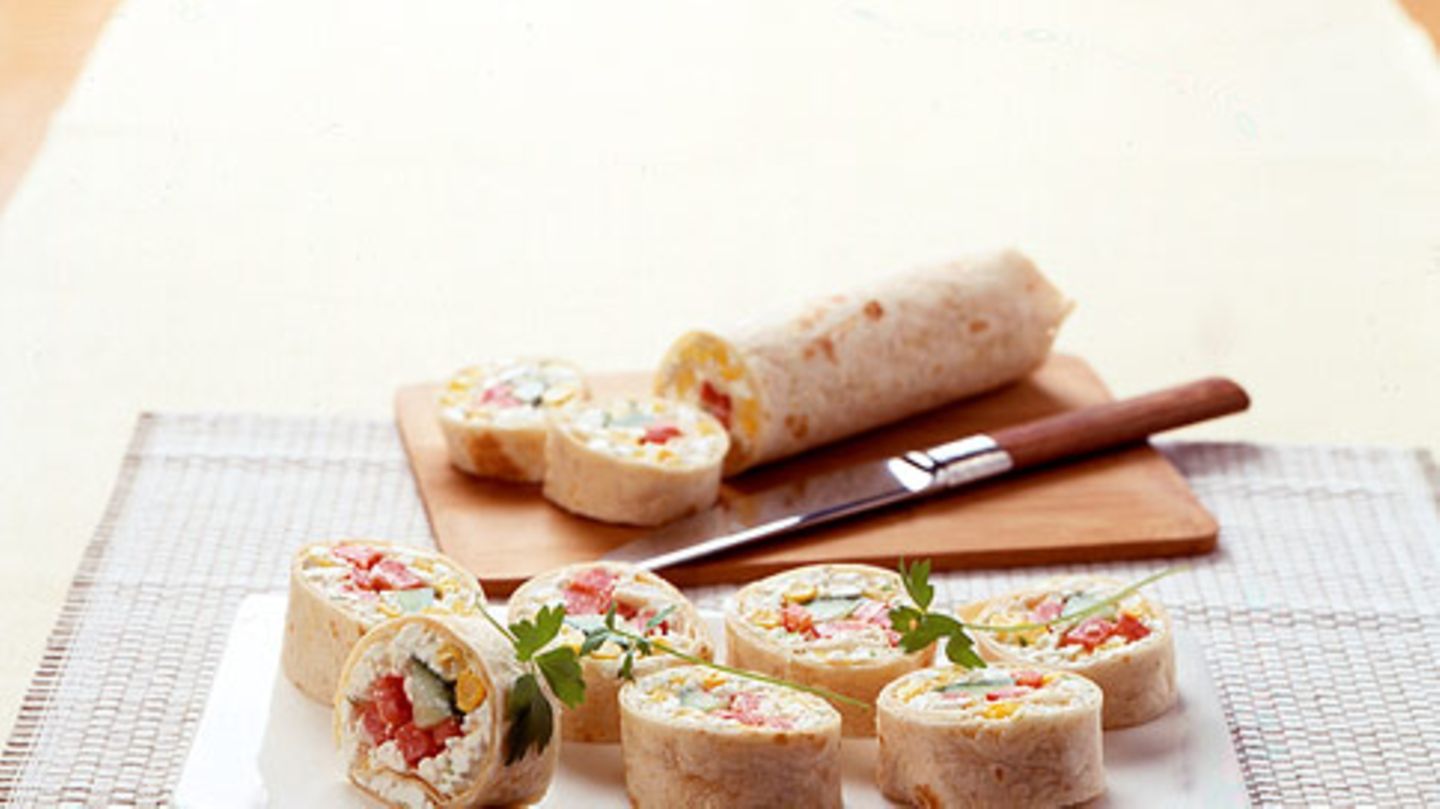 Hüttenkäse-Wraps Rezept