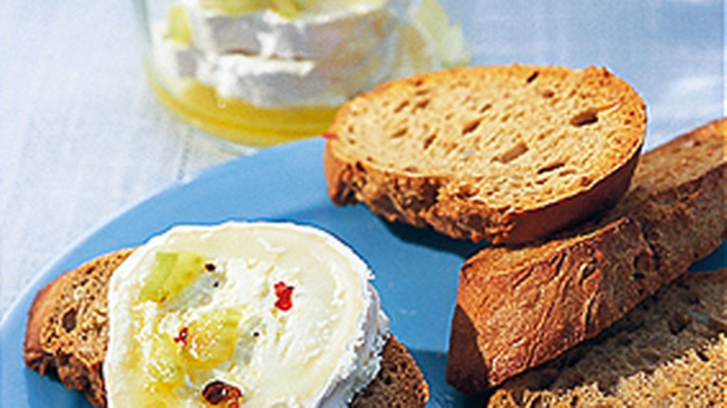 Ziegenkäse-Vollkorn-Bruschetta Rezept