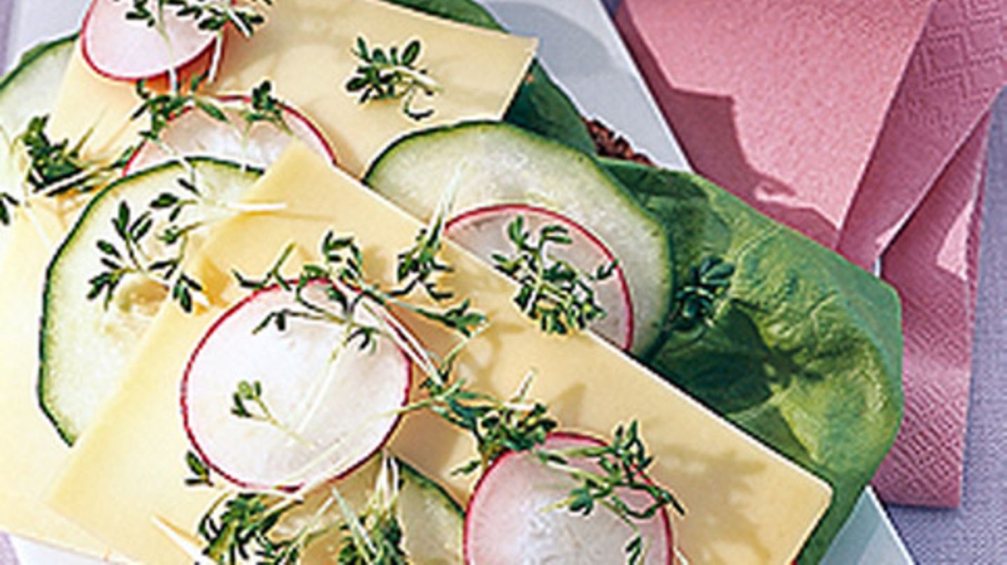 Vollkornbrot mit Käse Rezept
