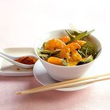 Garnelen-Curry mit Spinat