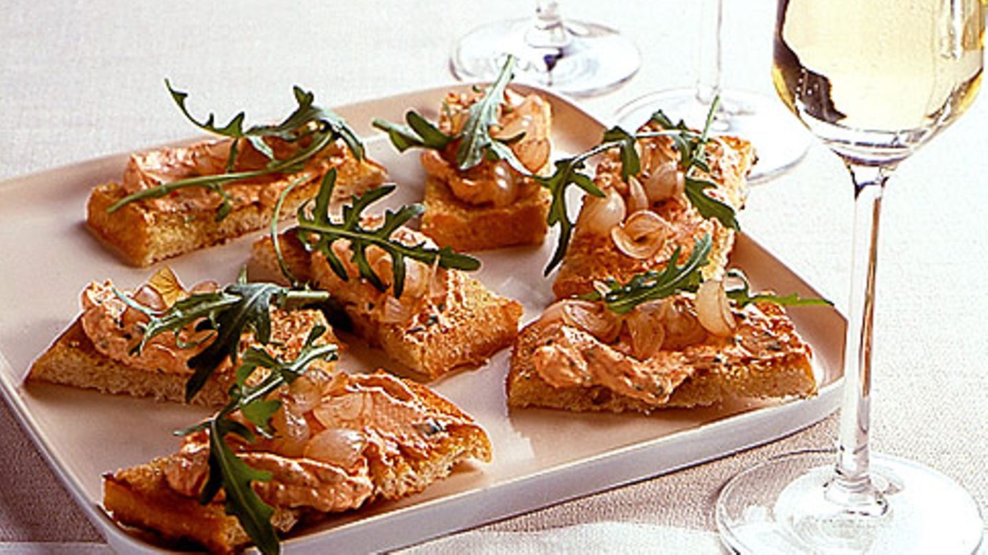 Crostini mit Paprika-Frischkäse Rezept