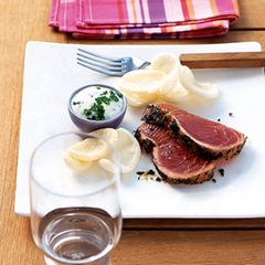 Thunfisch mit Wasabi-Sauce