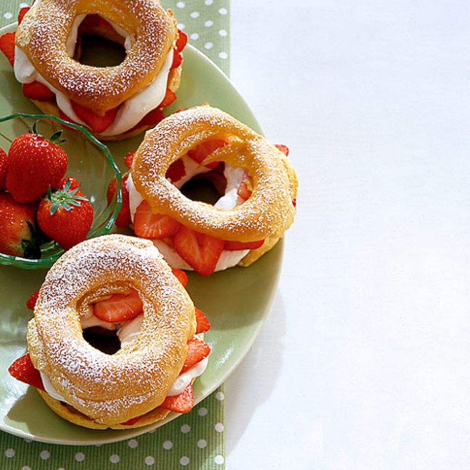 Erdbeer-Bagels