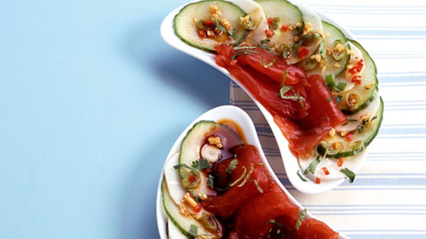 Gurken-Rettich-Carpaccio Rezept
