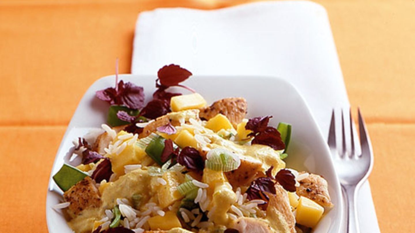 Reissalat mit Hähnchen Rezept