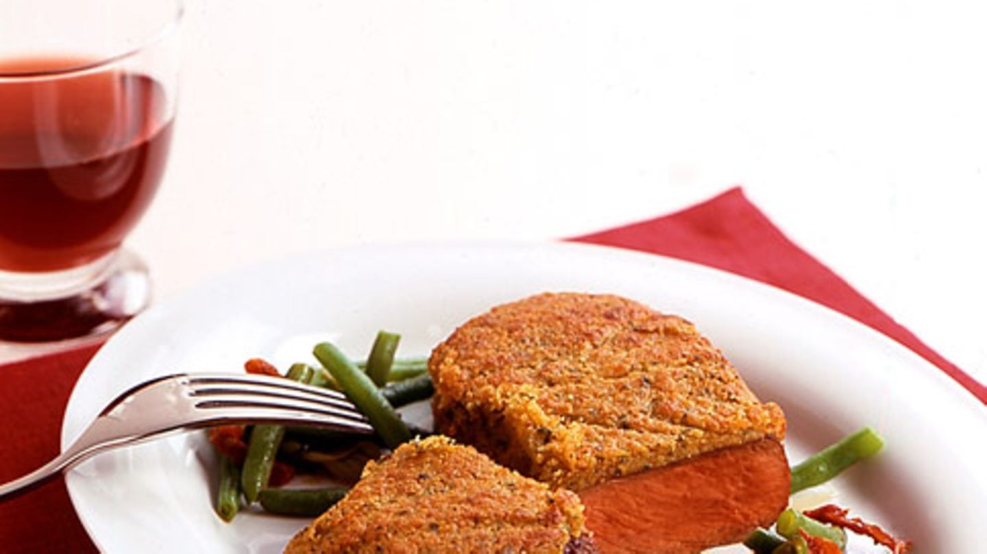 Rumpsteaks mit Senf-Kräuter-Kruste Rezept