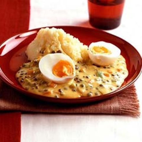 Eier mit Senfsauce
